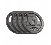 cast iron olympic zestaw 4x5kg, otwór 51mm, plate z uchwytami, REBEL ACTIVE