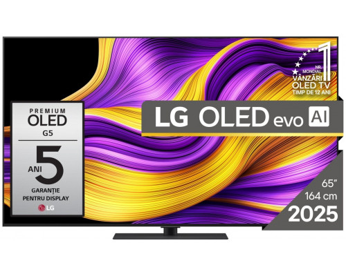 LG OLED evo AI OLED65G53LS 121,9 cm (48") 4K Ultra HD Smart TV Wi-Fi Czarny