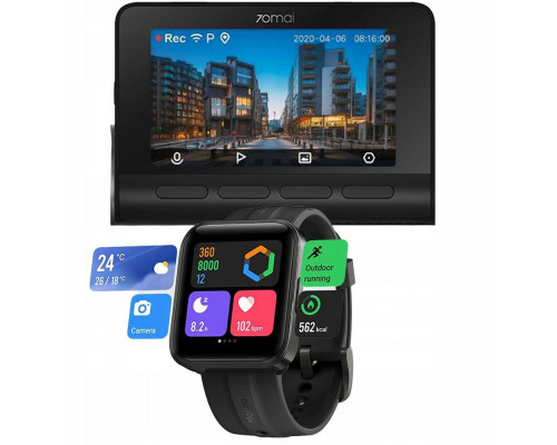 70mai A800s 4K + Maimo Watch FLOW BLACK