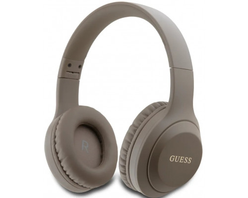 GUESS Wireless Bluetooth Headset Classic Logo Brown, GUBHV21SFGSW, Universal