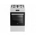 BEKO Cooker | FSM51339DWDS | Hob type Gas | Oven type Electric | Baltas | Plotis 50 cm | Grilling | LED | Gylis 60 cm | 60 L