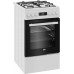 BEKO Cooker | FSM51339DWDS | Hob type Gas | Oven type Electric | Baltas | Plotis 50 cm | Grilling | LED | Gylis 60 cm | 60 L