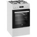 BEKO Cooker | FSM51339DWDS | Hob type Gas | Oven type Electric | Baltas | Plotis 50 cm | Grilling | LED | Gylis 60 cm | 60 L