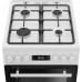 BEKO Cooker | FSM51339DWDS | Hob type Gas | Oven type Electric | Baltas | Plotis 50 cm | Grilling | LED | Gylis 60 cm | 60 L