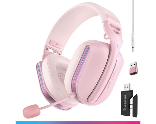 Oniverse Polaris wireless gaming headset, pink
