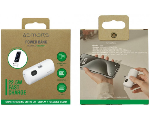 4smarts PicoFold 5000mAh 22.5W biały