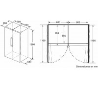 Bosch Series 4 346 L wysokość 186 cm biały - lodówka KSV36FWDP (4242005388295)