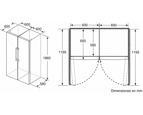 Bosch Series 4 346 L wysokość 186 cm biały - lodówka KSV36FWDP (4242005388295)