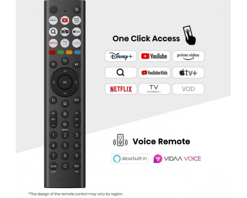 Hisense 65E77Q 165,1 cm (65") 4K Ultra HD Smart TV Wi-Fi Czarny