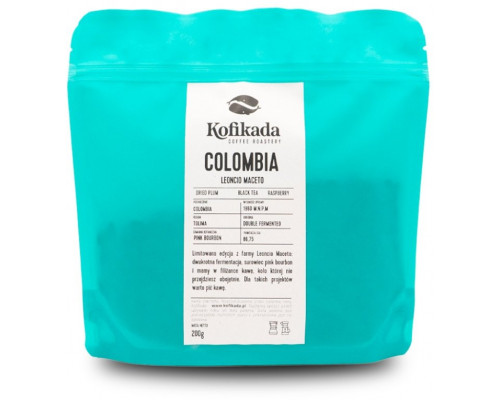 Kofikada Kolumbia Leoncio Maceto Microlot Filtr 200g