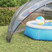 vidaXL Przezroczysta kopuła basenowa 592 x 590 x 275 cm PVC