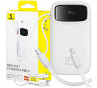 Baseus Qpow2 20000mAh 22,5W z podwójnym kablem z cyfrowym wyświetlaczem + cable Simple USB-C 3A 0,3m