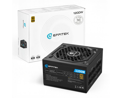 EFFITEK 1200W Gold ATX 3.1, PCI 5.1 Modułowy kabel