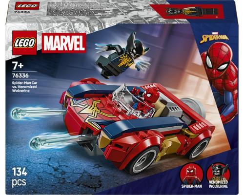 LEGO Marvel Spider-Man w samochodzie kontra zvenomowany Wolverine (76336)