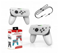 2x Handgrip Handles Pad Na Joy-cony For Nintenfor Switch / Oled / Jys-ns226 / 2x White