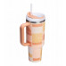 Stanley   Quencher H2.O FlowState 1.18L Apricot Court Geo