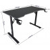 Gaming galds gamingowe Cobra CR4574BK czarny 120 cm