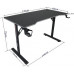 Gaming galds gamingowe Cobra CR4574BK czarny 120 cm