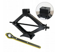 Lift trapezoidal z gumą 1,5t z kluczem grzechotką (h min 110mm, h max 400mm)