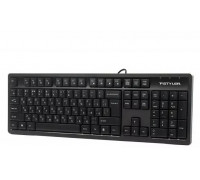 A4Tech A4tech FK12, multimedialna klawiatura biurowa, CZ/US, USB, czarny