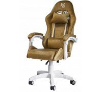 obrotowy Gaming ENZO XL BEIGE ALCANTARA ICE