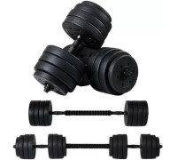 Dumbbells Bitumiczne 40 kg Zestaw 4w1 + uchwyty