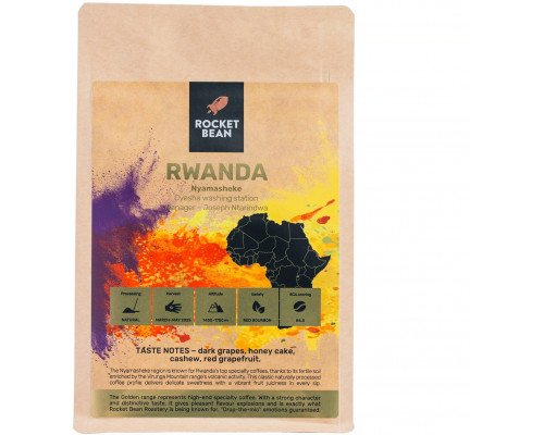 HAYB Rocket Bean kawa ziarnista Rwanda Nyamasheke Naturalny Filter 200 g