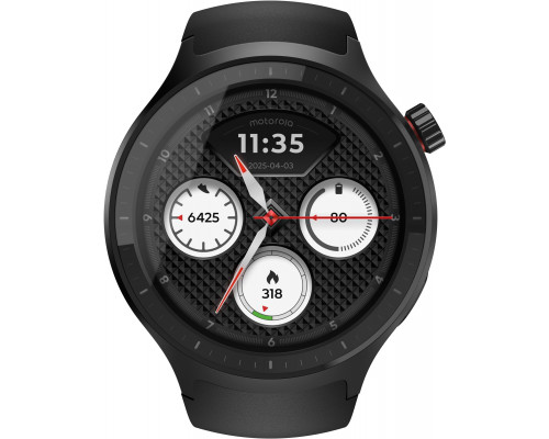 Smartwatch Motorola Motorola moto watch, 512 MB, Volcanic Ash_Silicone Black
