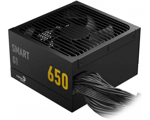 Aerocool AeroCool Smart G1 80 PLUS Gold zasilacz, PCIe 5.1, ATX 3.1 - 650 Watt, czarny