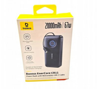 Baseus LiPo PowerBank 20000mAh 67W with cable do ładowania EnerCore CR11 BASEUS E0027H00 (6932172691929)