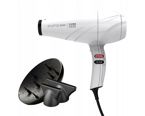 GAMA GA.MA Pluma 5500 Oxy-Active 2400 W white - matowy suszarka SH0902 (8023277124523)
