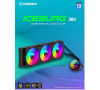 GameMax Gamemax CPU Liquid Cooler | ICEBURG 360 INFINITY BK | Black | Intel, AMD