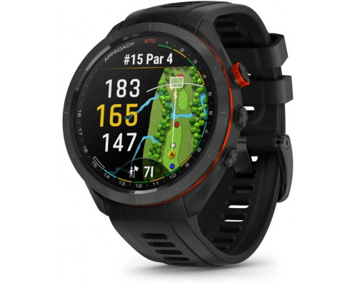 Smartwatch Garmin Garmin Approach S70 - 47 mm, 3.56 cm (1.4"), AMOLED, Touchscreen, Wi-Fi, GPS (satellite), 56 g