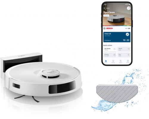 Bosch BCRC2W Odkurzacz automatyczny z funkcją mopowania