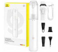 Baseus Odkurzacz bezprzewodowy Baseus A3lite samochodowy z funkcją pompki do materacy - biały