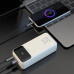 Dudao Dudao K15Max 30000mAh PD 22.5W  kablami USB-C i Lightning - White