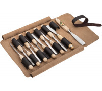 Kirschen Kirschen Leather roll-up bag, empty 12 compartments