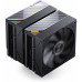 Jonsbo CA90 chłodzenie CPU, Dual-Tower, 1 x 130mm / 1 x 120mm, PWM, ARGB - czarny