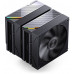 Jonsbo CA90 chłodzenie CPU, Dual-Tower, 1 x 130mm / 1 x 120mm, PWM, ARGB - czarny