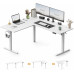 Gaming galds SENSE7 Nojo Light Corner White 160 cm x 140 cm White