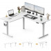 Gaming galds SENSE7 Nojo Light Corner White 160 cm x 140 cm White