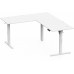 Gaming galds SENSE7 Nojo Light Corner White 160 cm x 140 cm White