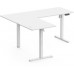 Gaming galds SENSE7 Nojo Light Corner White 160 cm x 140 cm White