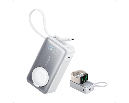 Anker MagGo - - 10000 mAh - 35 Watt (24 pin USB-C) - White