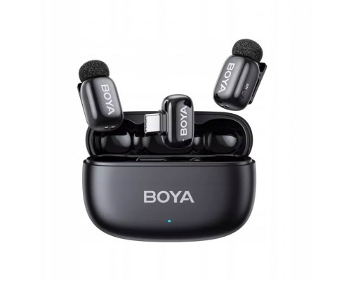 Boya Mikrofony BOYA mini 2-02 bezprzewodowe 2.4GHz USB-C - czarne