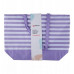 Alpina - Bag plażowa w paski 49,3x16x34 cm (Fioletowy / White)
