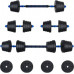 vidaXL vidaXL Zestaw hantli 2 w 1 40kg Black i blue