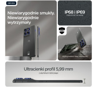 Motorola Edge 70 - Business Edition - 5G Smartphone - Dual-SIM - RAM 8 GB / Pamięć wewnętrzna 256 GB - pOLED-Display - 6.67" - 2712 x 1220 Pixel (120 Hz) - 3x Aparaty tylne 50 MP, 50 MP - front camera 50 MP - Pantone Gadget gray