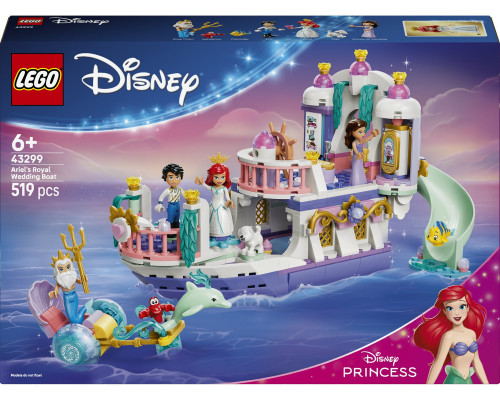 LEGO Disney Królewska łódź weselna Arielki (43299)