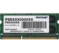 Patriot Signature, SODIMM, DDR3, 4 GB, 1333 MHz, CL9 (PSD34G13332S)